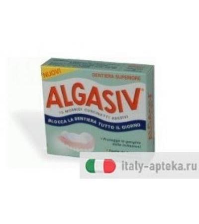 Algasiv Cuscinetti Adesivi Protesi Superiore 15 Pezzi