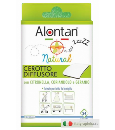 Alontan Natural Cerotto Antizanzare 24 Pezzi