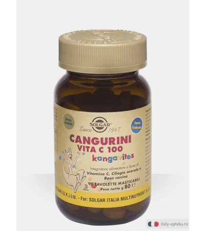 Cangurini Solgar Vitamina C 100 Tavolette