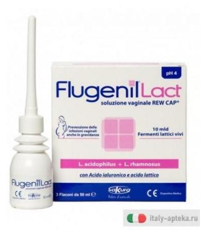 Flugenil Lact Soluzione Vaginale 3 Flaconi 50ml