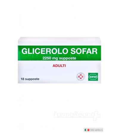 Glicerolo Adulti 18 Supposte Sofar 2250mg