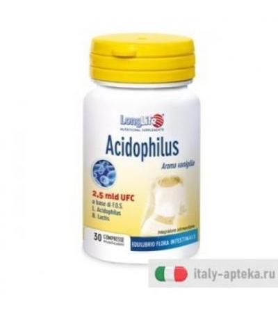 Longlife Acidophilus 30 Tavolette Masticabili