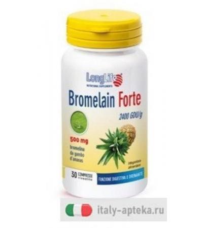 Longlife Bromelain Forte 30 Tavolette