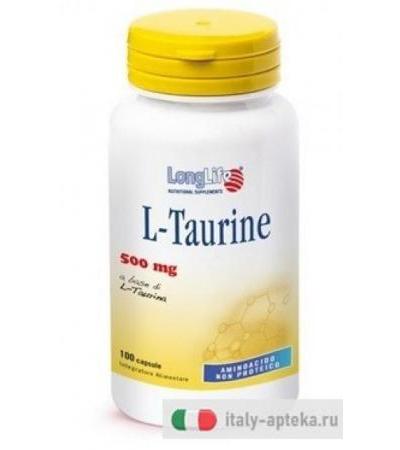 Longlife L-Taurine 500mg 100 Capsule