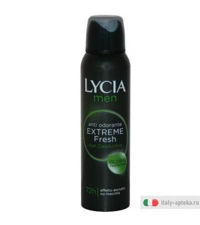 Lycia Spray Gas Antiodorante Men Extra Fresh 120ml
