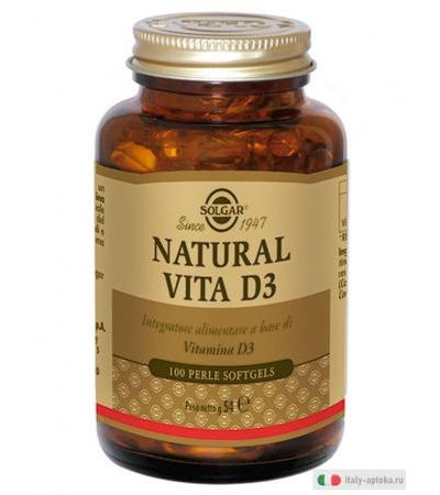 Natural Vita D3 Solgar 100 Perle