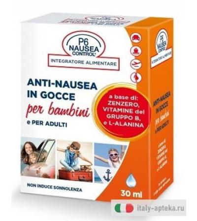 P6 Nausea Control Gocce Antinausea 30ml