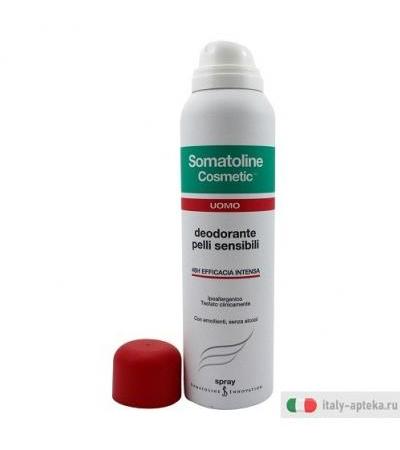 Somatoline Cosmetic Deodorante Uomo Pelli Sensibili Spray 150ml