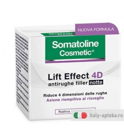 Somatoline Cosmetic Lift Effect 4D Antirughe Filler Notte 50ml