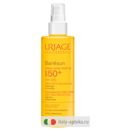 Uriage Bariesun Spray Senza Profumo SPF50+ 200ml