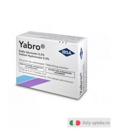 Yabro 10 Flaconi 3ml Acido Ialuronico 0,3%