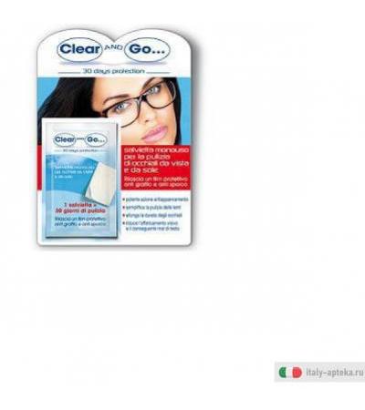 clear and go trattamento brevettato che oltre a pulire in profondità le lenti degli occhiali,