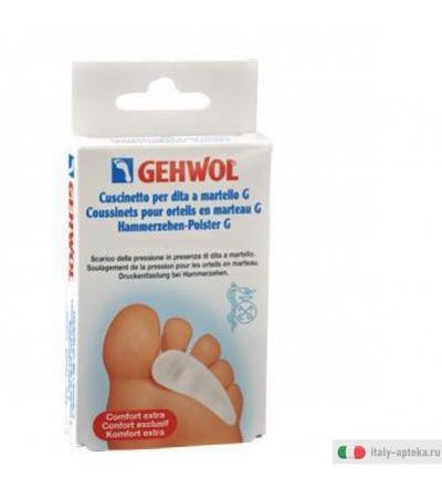 gehwol cuscinetto per dita a martello g prodotto in gel polimerico, morbido e particolarmente comodo, con ampio occhiello