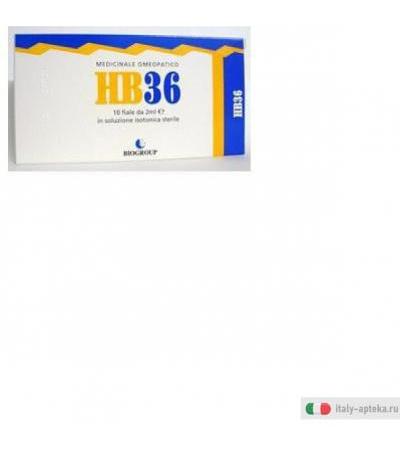 hb 36 ridismen medicinale omeopatico in soluzione isotonica sterile.
