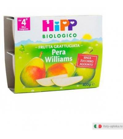 Hipp Bio Frutta Grattugiata Pera Williams 100 g 4 Vasetti