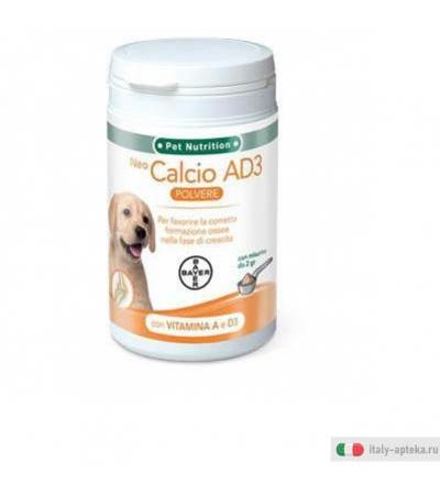 neo calcio ad3 solubile sviluppo mangime minerale per cuccioli e cani adulti. utile per favorire la