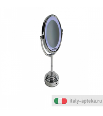 specchio luminoso specchio luminoso a due lati normale e ad ingrandimento 5x. ruotabile a 360°