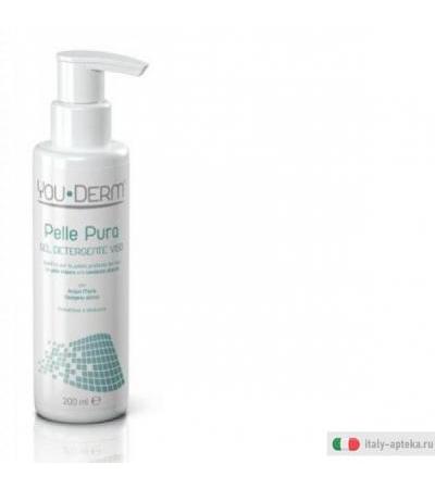you&bull;derm pelle pura gel detergente viso prodotto strutturato con tensioattivi