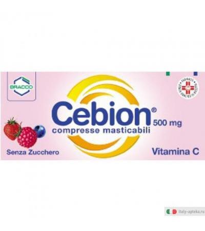 Cebion 20 compresse Masticabili 500mg senza zucchero