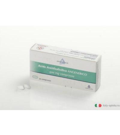 Acido Acetilsalicilico Angenerico 500 mg 20 compresse