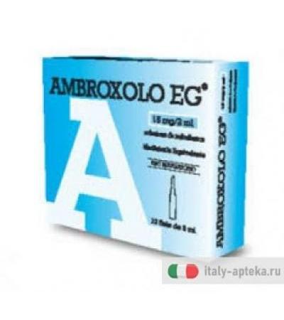 Ambroxolo Eg Aer utile 15mg nelle affezioni broncopolmonari acute e croniche 10 fiale