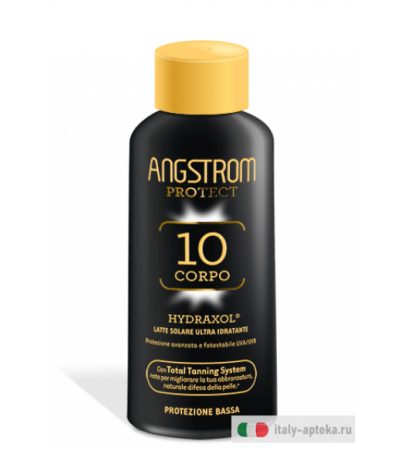 Angstrom Protect Hydraxol SPF10 Latte solare ultra idratante 200ml