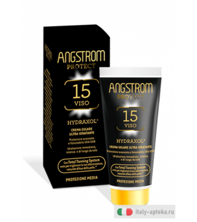 Angstrom Protect SPF15 Viso Hydraxol crema solare ultra idratante 50ml