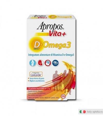 Apropos Vita+ D-Omega3 30 gelatine masticabili gusto arancia-limone