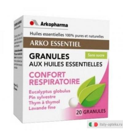 Arko Essentiel granuli con oli essenziali benessere respiratorio 20 granuli