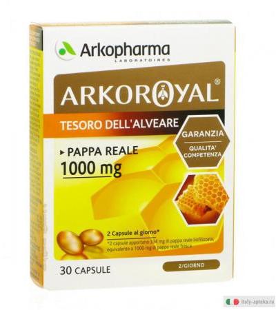 Arkoroyal Tesoro dell'alveare Pappa Reale 1000 mg 30 capsule