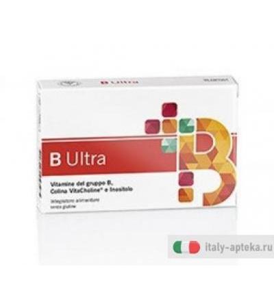 B Ultra Integratore alimentare a base di Vitamine del gruppo B, con Colina e Inositolo 30 capule