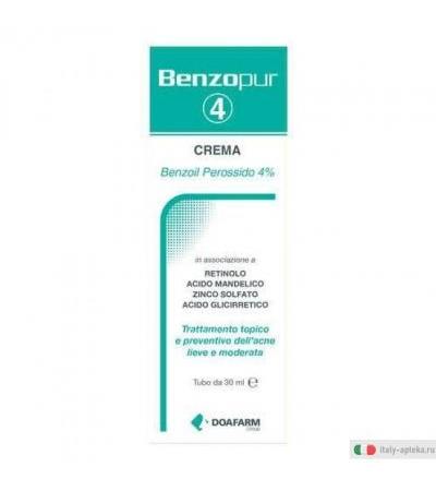 Benzopur 4 Crema viso per l'acne 30ml
