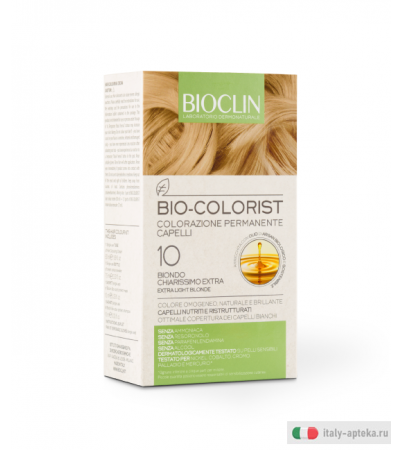 Bioclin Bio-Colorist colorazione permanente dei capelli n.10 Biondo Chiarissimo Extra
