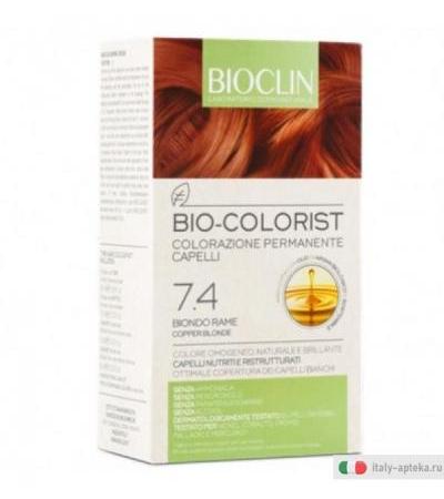 Bioclin Bio-Colorist colorazione permanente dei capelli n.7.4 Biondo Rame