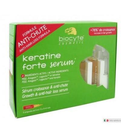 Biocyte Keratine Forte Serum per la crescita e l'anticaduta del capello 5 ampolle