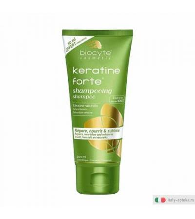 Biocyte Keratine Forte Shampoo aumenta il volume e migliora la lucentezza 200ml