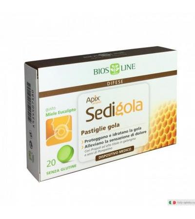 Bios Line Apix Sedigola 20 pastiglie gola gusto miele eucalipto