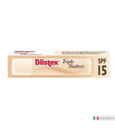 Blistex Triple Butters SPF15 stick per labbra gusto caramello