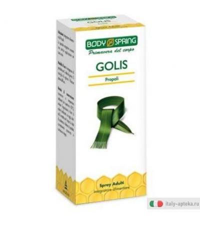 Body Spring Golis Spray per adulti integratore per la gola spray con erogatore da 25 ml