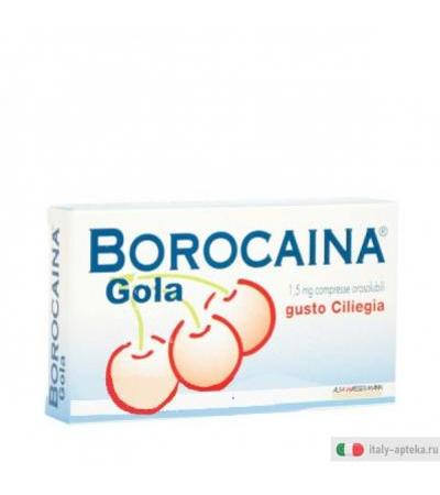 Borocaina Gola 20 compresse 1,5mg gusto ciliegia