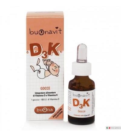 Buonavit D3K Vitamina D per ossa e sangue 12ml