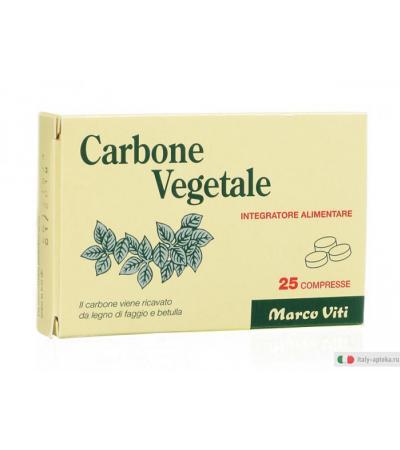 Carbone vegetale integratore 25 compresse