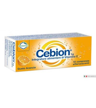Cebion 1g Vitamina C 10 compresse effervescenti gusto arancia