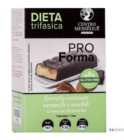 Centro Messegue Dieta Trifasica Pro Forma Barretta croccante caramello e arachidi 3 pezzi