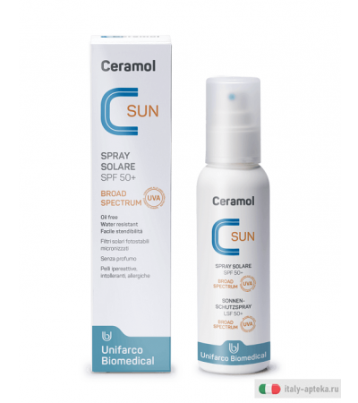 Ceramol SUN Spray SPF50+ Oil free 125ml