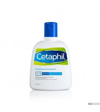 Cetaphil Emulsione detergente fluido viso e corpo 250 ml