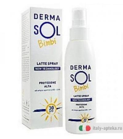 Dermasol-BB Latte Spray Bambino Protezione Alta SPF30 125ml
