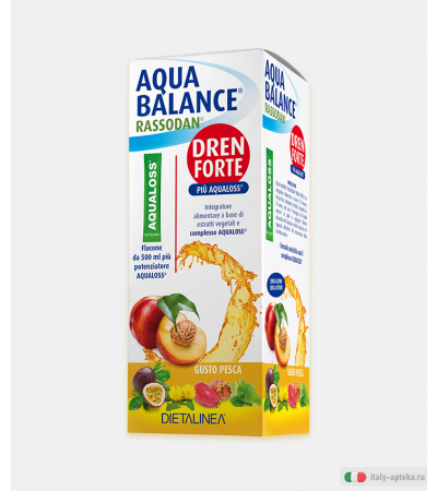Dietalinea Aqua Balance Rassodan Urto 500ml gusto pesca + potenziatore Aqualoss bustina