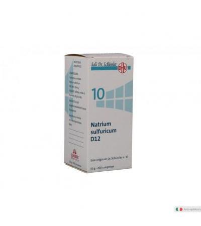 Dr. Schussler Natrium Sulfuricum 10 D12 medicinale omeopatico 200 compresse