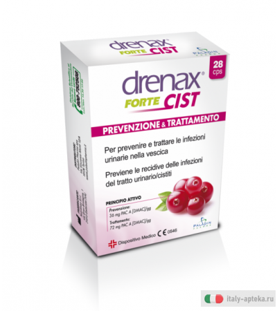 Drenax Forte Cist utile per il benessere delle vie urinarie 28 capsule